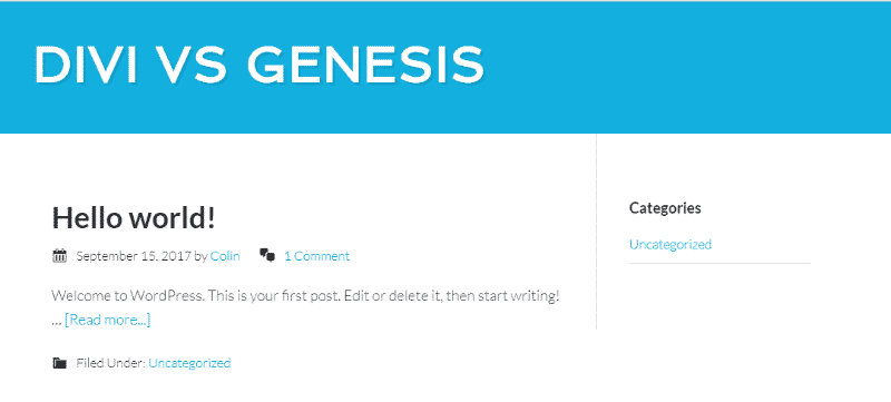 Sitio web con Genesis